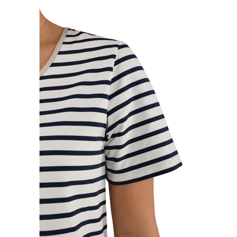 Dames Top TIRZA TOP STRIPE Nukus BLAUW DESSIN