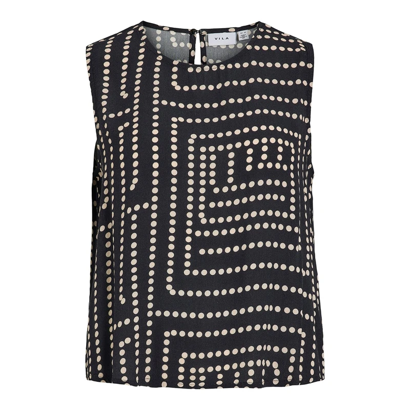 Dames Top VIFRELLI Vila ZWART DESSIN