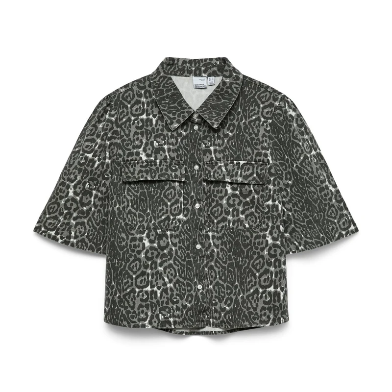 Dames Top VMBELLA Vero Moda DONKER GRIJS