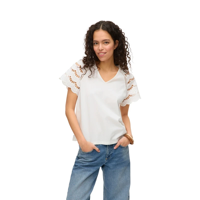 Dames Top VMBLASY Vero Moda Wit