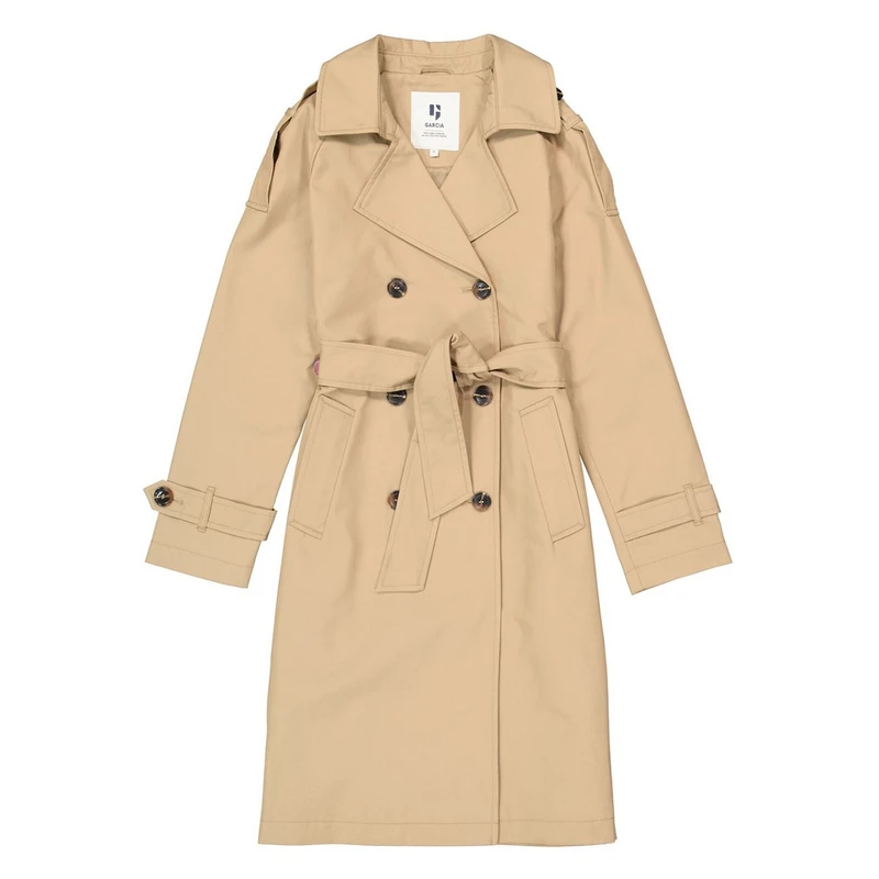 Dames Trenchcoat GJ500204 Garcia ZAND