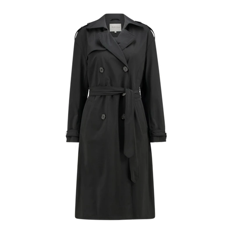 Dames Trenchcoat MA24-41520 Maura ZWART