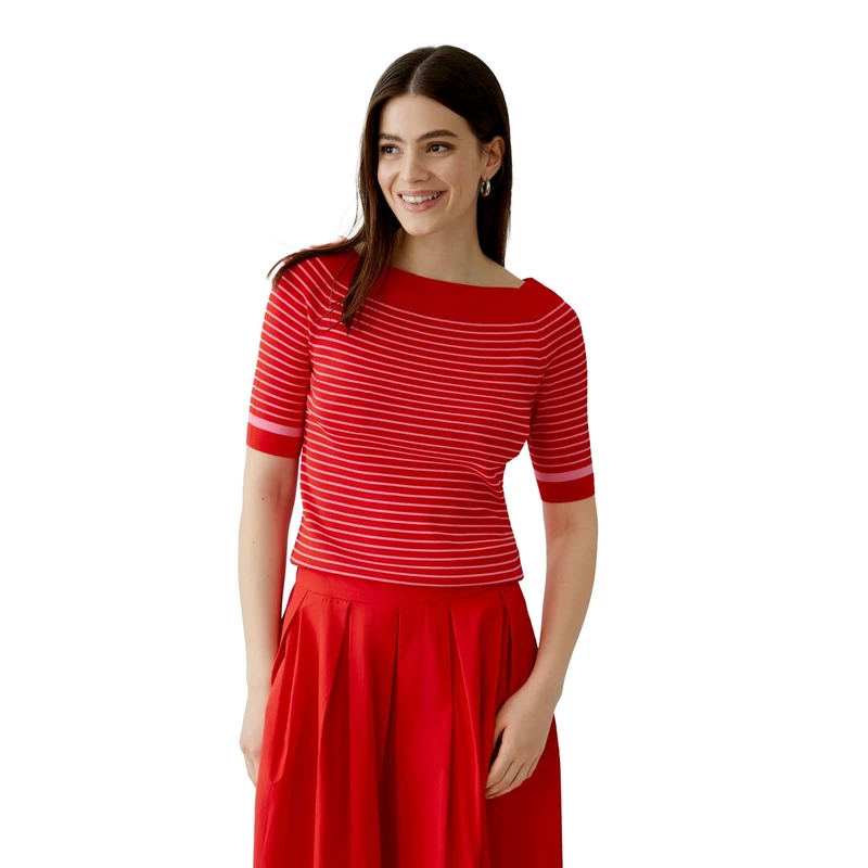 Dames Trui 0092961 Oui ROOD DESSIN