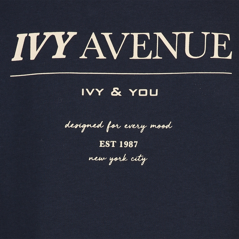 Dames Trui 24177 sweat Ivy backprint Ivy & You NAVY
