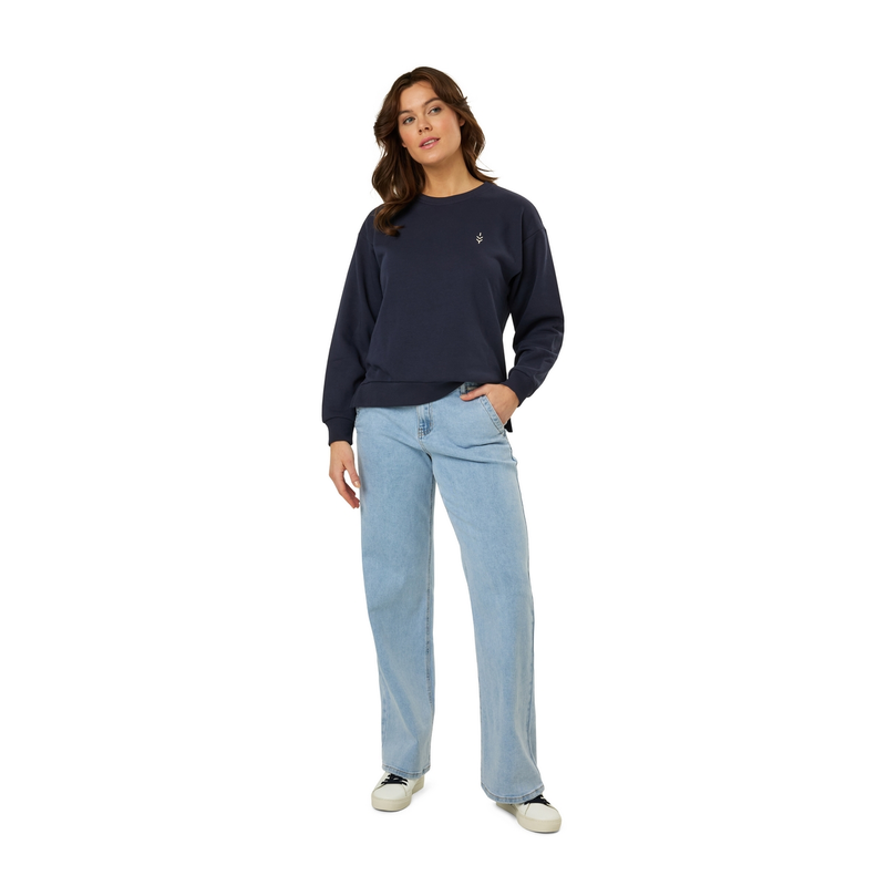 Dames Trui 24177 sweat Ivy backprint Ivy & You NAVY