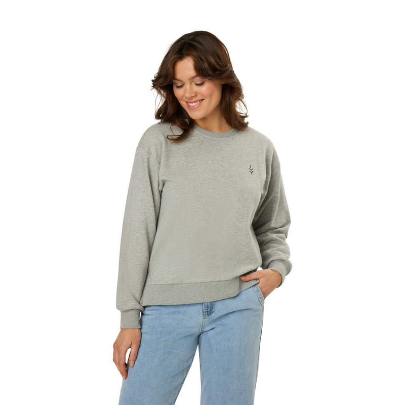 Dames Trui 24177 sweat Ivy backprint Ivy & You GRIJS MELEE