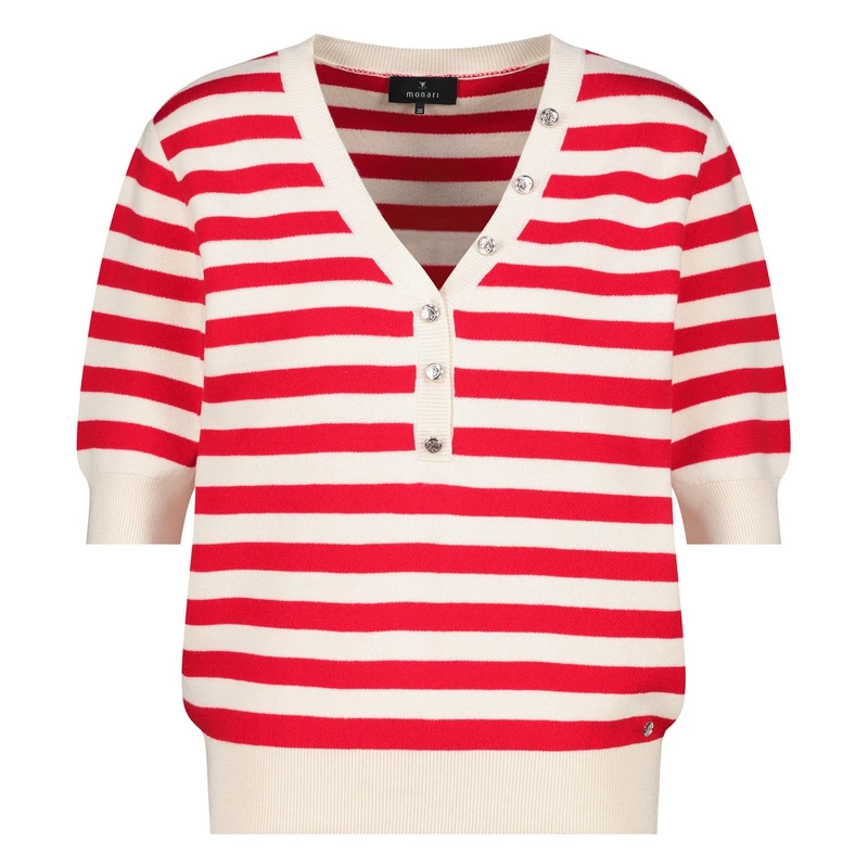 Dames Trui 409958 Monari ROOD DESSIN