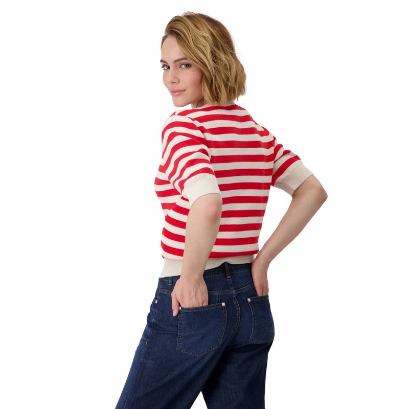 Dames Trui 409958 Monari ROOD DESSIN
