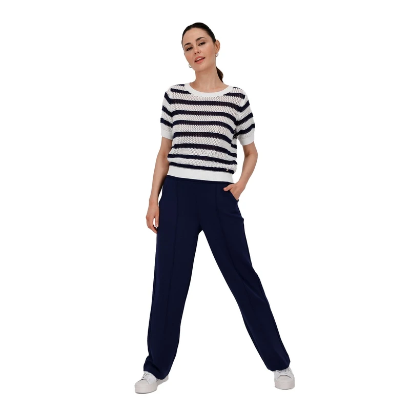 Dames Trui 410016 Monari BLAUW DESSIN