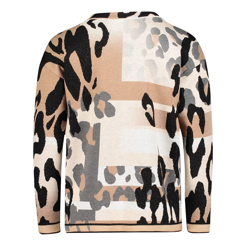 Dames Trui 51538110 Betty-So Cosy BRUIN DESSIN