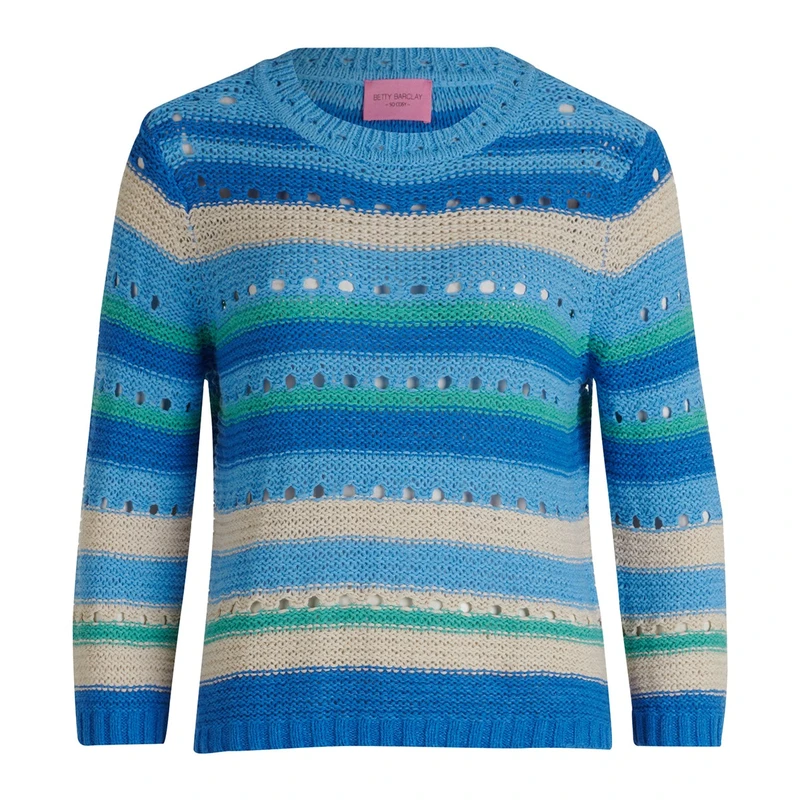 Dames Trui 51708122 Betty-So Cosy BLAUW DESSIN