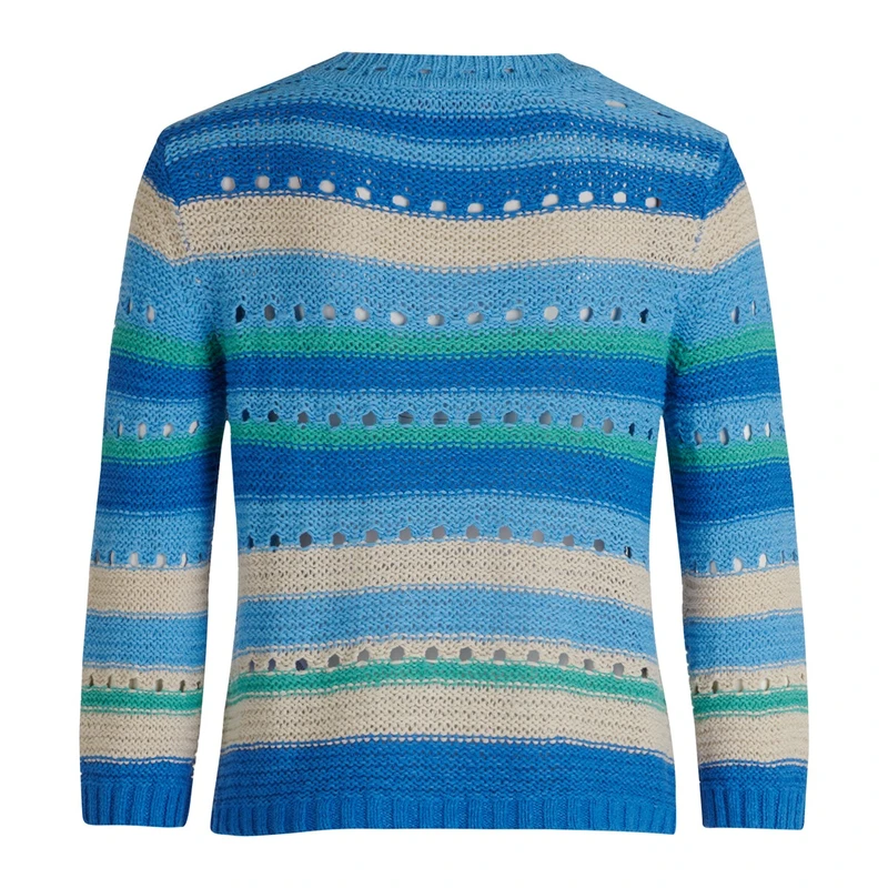 Dames Trui 51708122 Betty-So Cosy BLAUW DESSIN