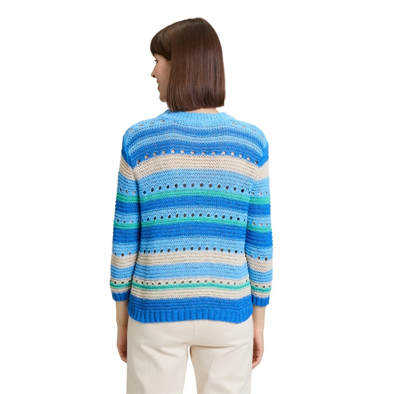 Dames Trui 51708122 Betty-So Cosy BLAUW DESSIN