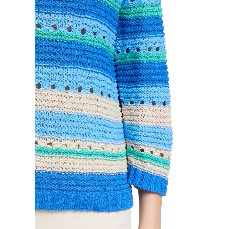 Dames Trui 51708122 Betty-So Cosy BLAUW DESSIN