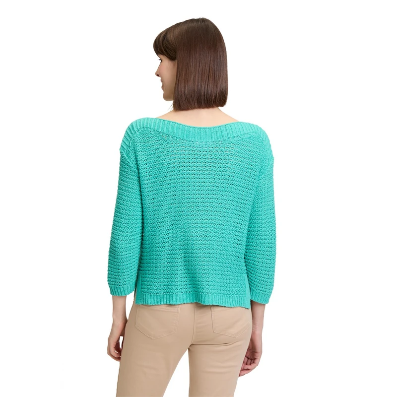 Dames Trui 51718122 Betty-So Cosy BLAUW DESSIN
