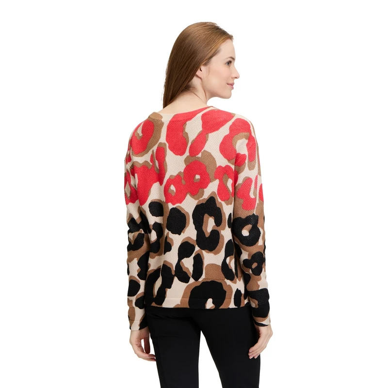 Dames Trui 51738123 Betty-So Cosy ROOD DESSIN