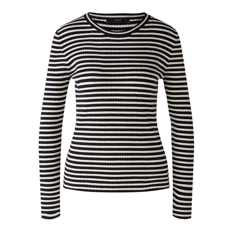 Dames Trui 90776 Oui ZWART DESSIN