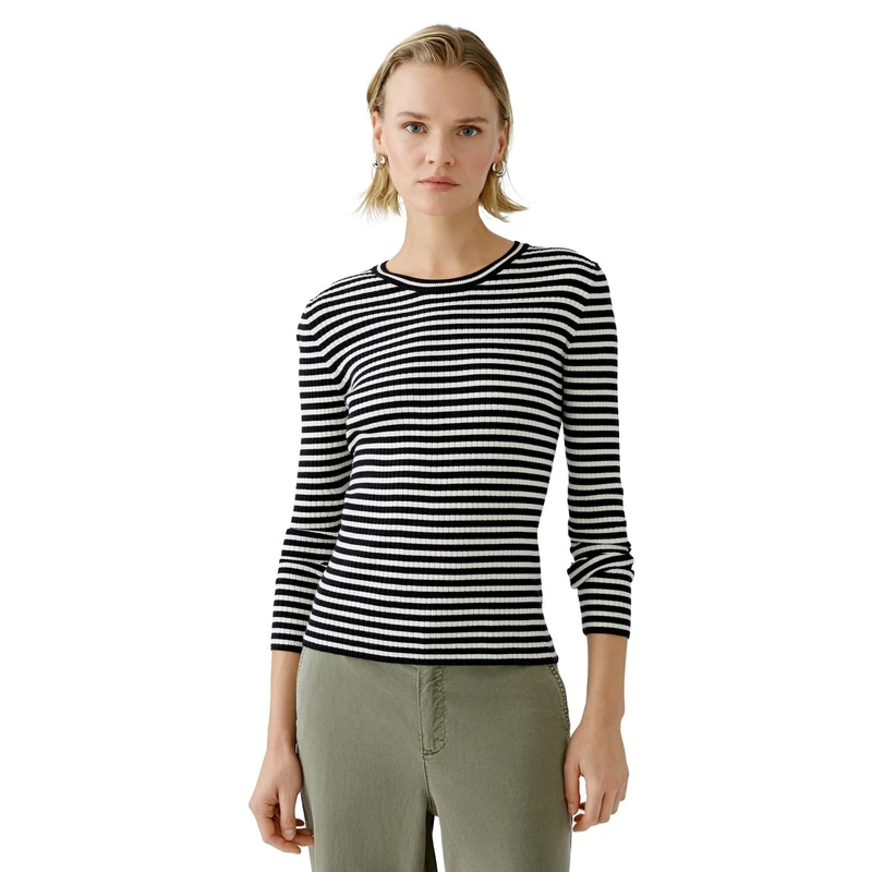 Dames Trui 90776 Oui ZWART DESSIN