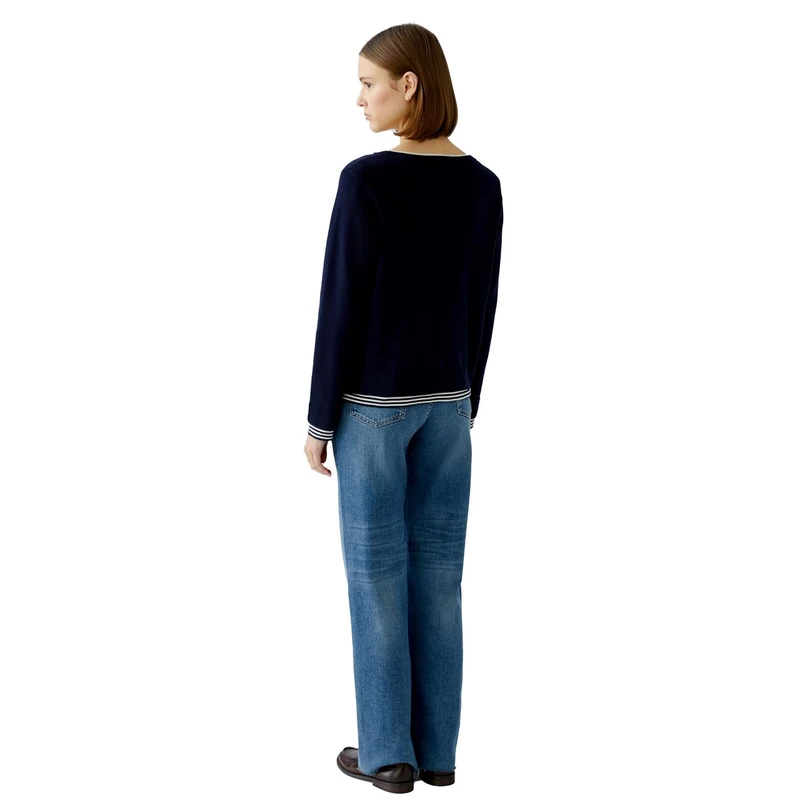Dames Trui 91550 Oui BLAUW DESSIN
