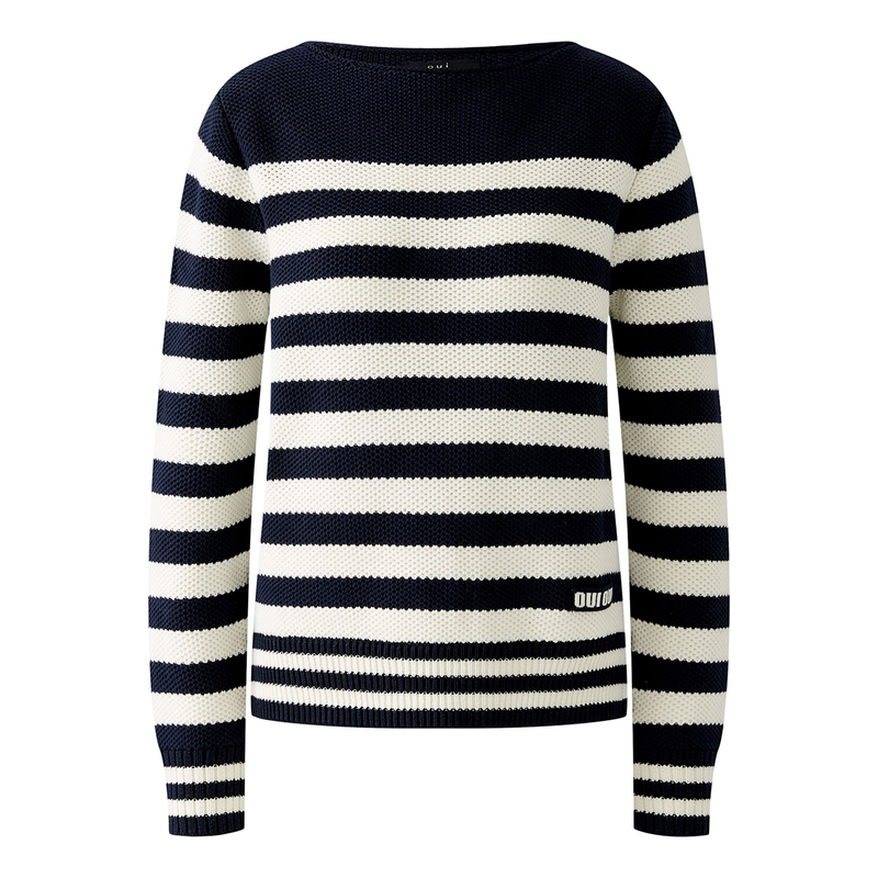 Dames Trui 91948 Oui BLAUW DESSIN