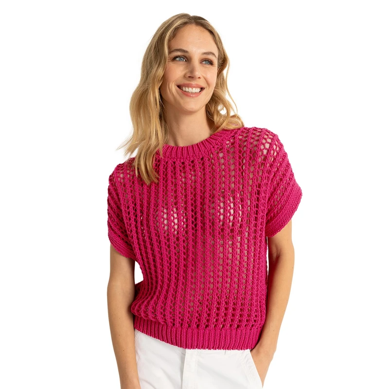 Dames Trui CS11-25209 Claudia Strater FUCHSIA