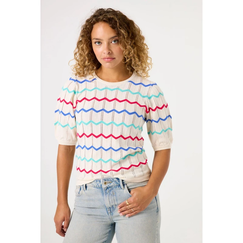 Dames Trui D50044 Garcia Wit