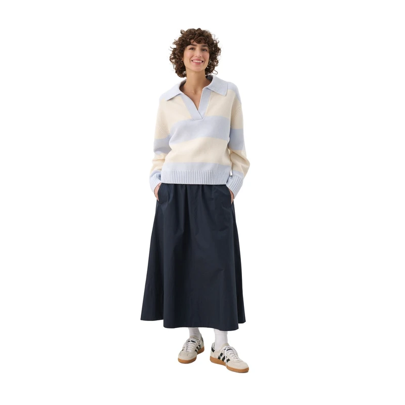 Dames Trui Elinda Part Two BLAUW DESSIN