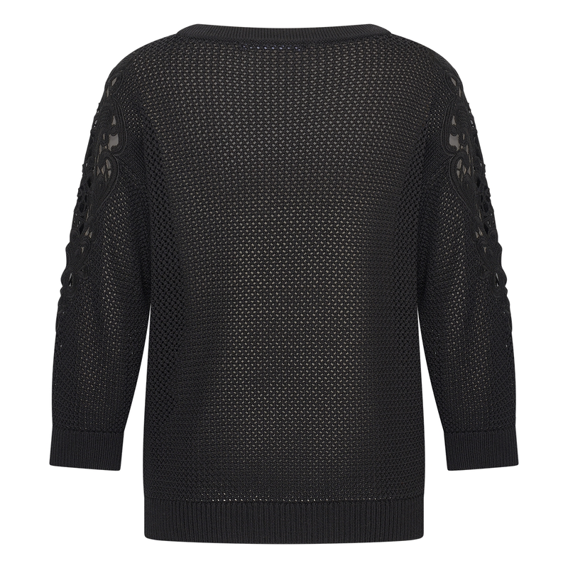 Dames Trui EX11-24006 Expresso ZWART