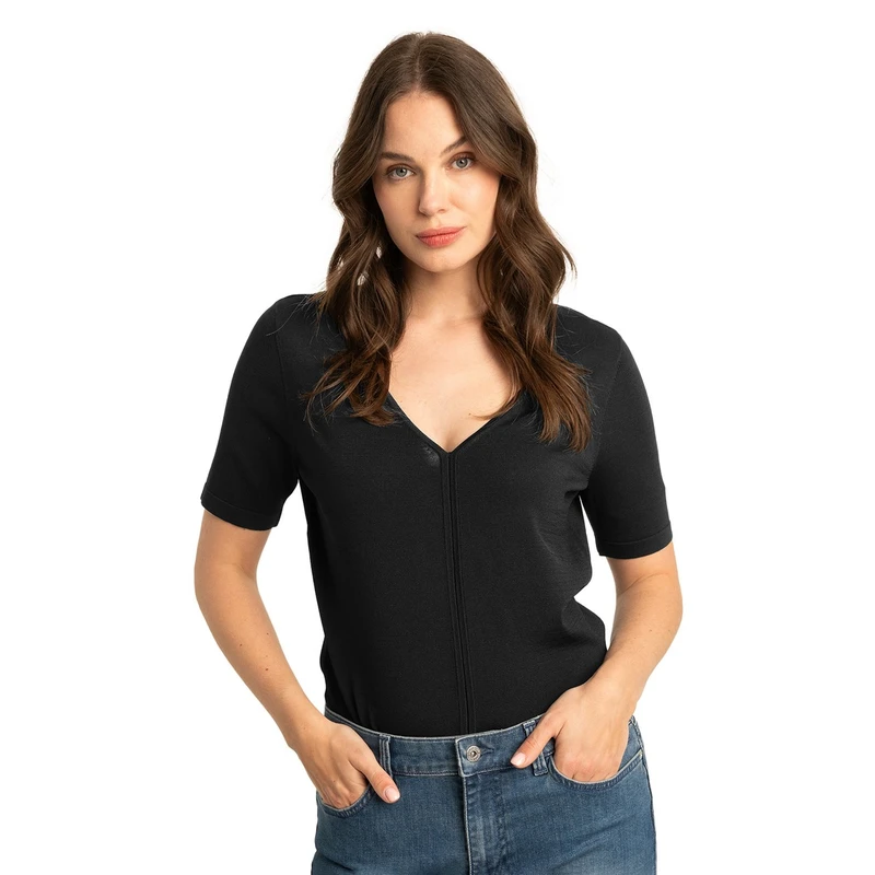 Dames Trui EX11-25022 Expresso ZWART
