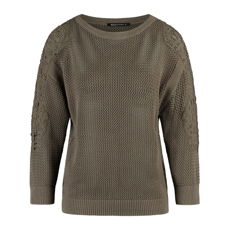 Dames Trui EX11-25487 Expresso MIDDEN BRUIN