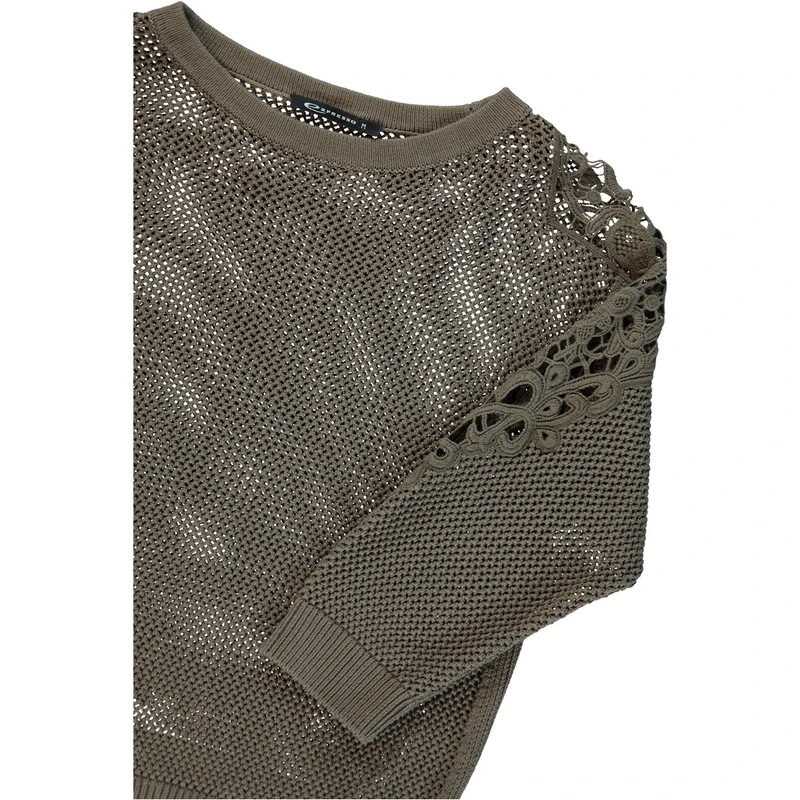 Dames Trui EX11-25487 Expresso MIDDEN BRUIN