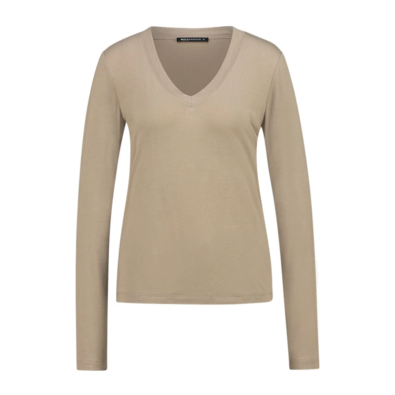 Dames Trui EX23-13103 Expresso TAUPE