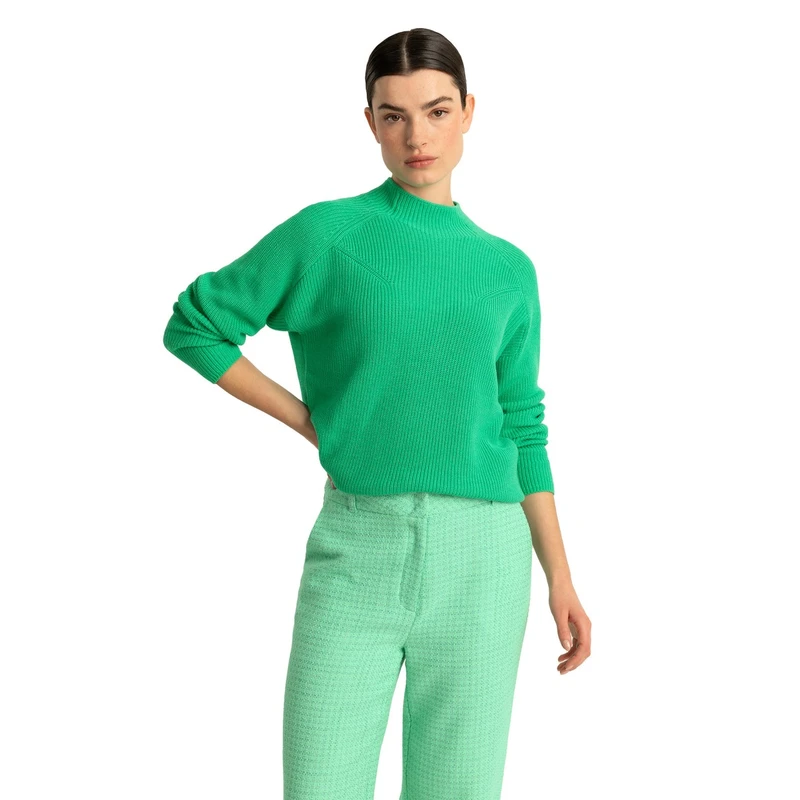 Dames Trui EX24-11002 Expresso APPELGROEN