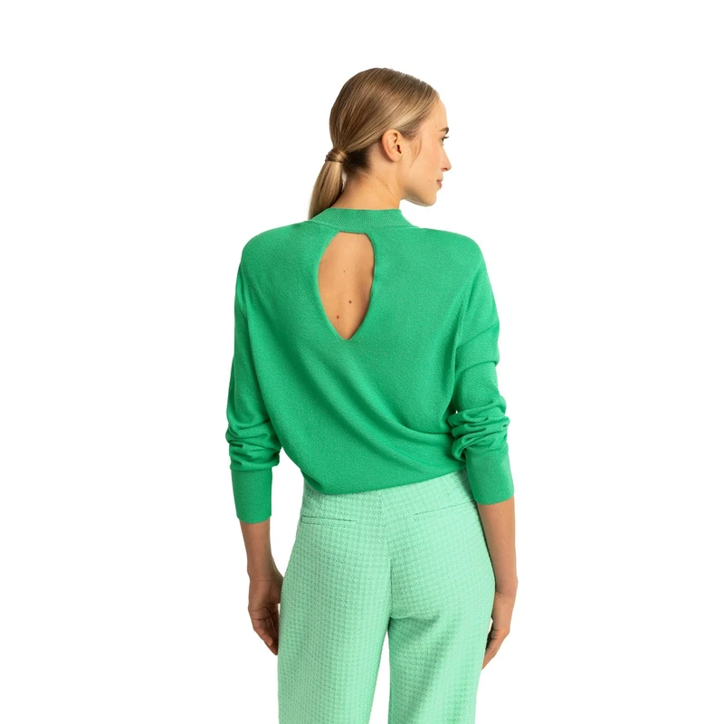 Dames Trui EX24-11004 Expresso APPELGROEN