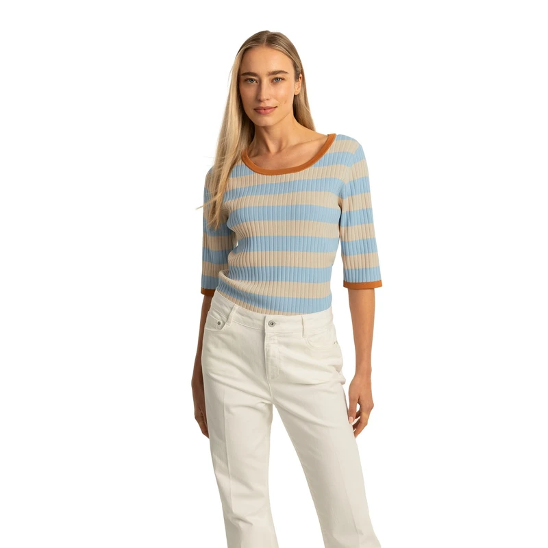 Dames Trui EX24-11011 Expresso BLEU
