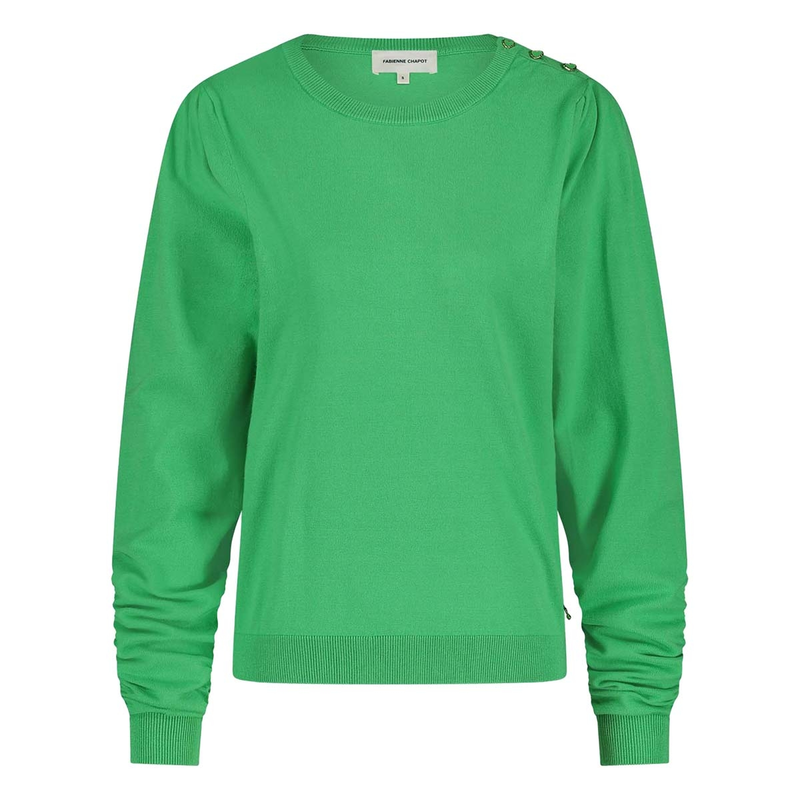 Dames Trui Molly Scrunch Fabienne Chapot APPELGROEN