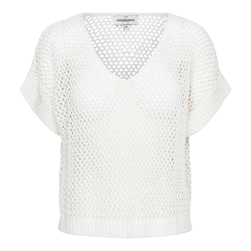 Dames Trui PU131 &CO Woman OFF-WHITE