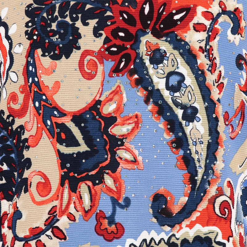 Dames Trui Rosia ottoman printed paisley Gardeur Collectie BLAUW DESSIN