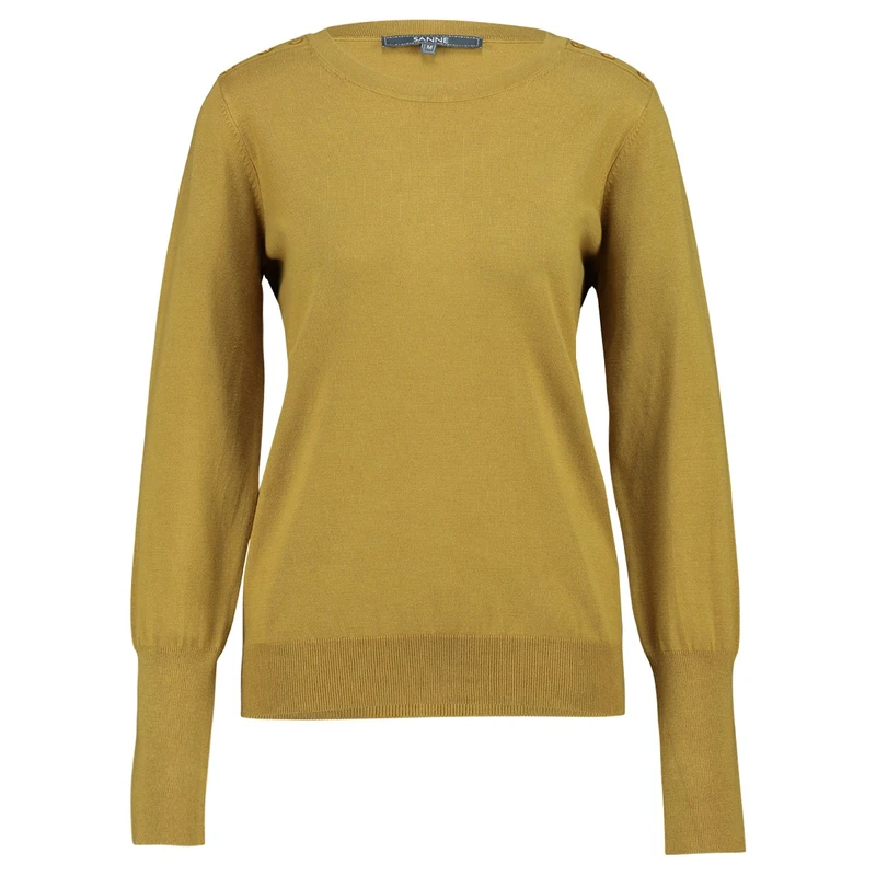 Dames Trui slk76-7740 O-hals knoopjes Sanne OLIJF