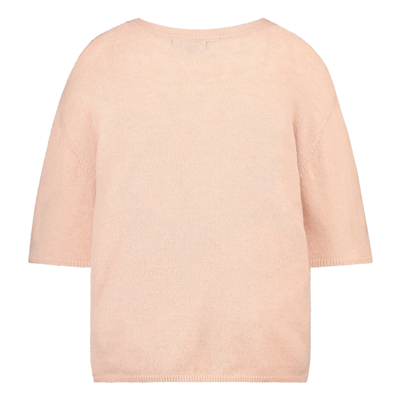 Dames Trui STRS-10 Pull V-hals km Ivy & You NUDE