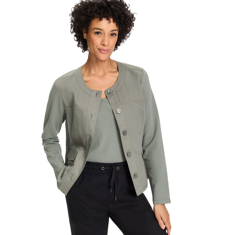 Dames Vest 11201641 Olsen KHAKIGROEN