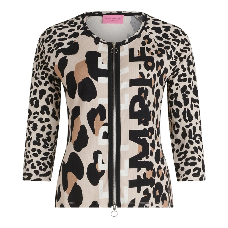 Dames Vest 22758182 Betty-So Cosy BRUIN DESSIN