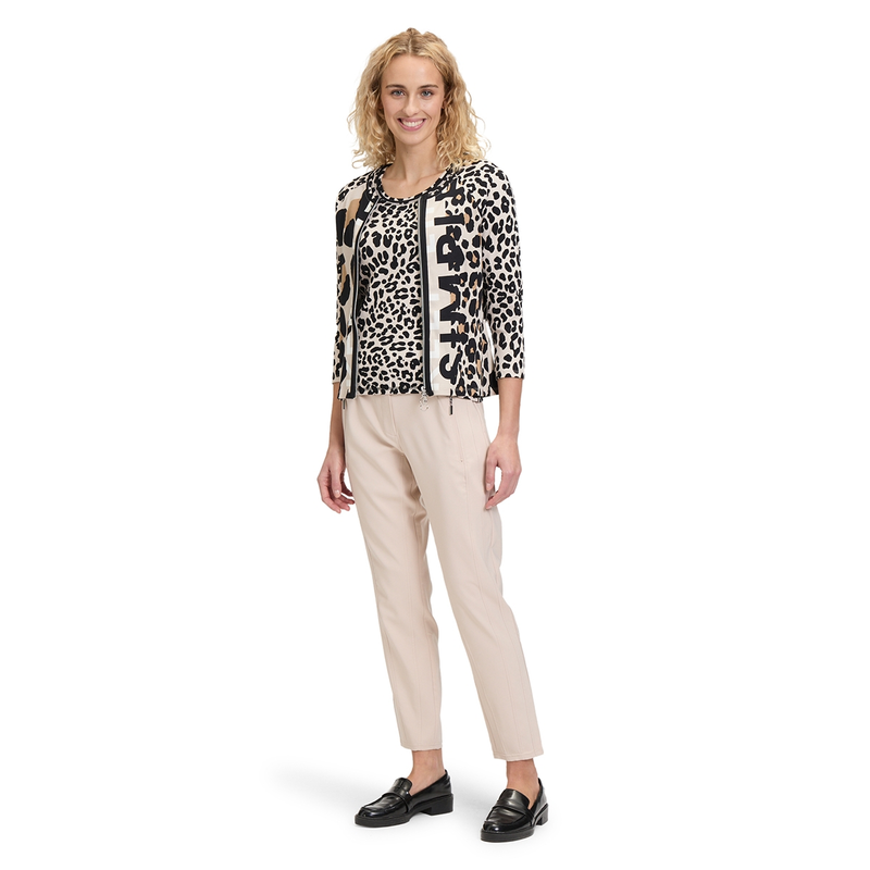 Dames Vest 22758182 Betty-So Cosy BRUIN DESSIN