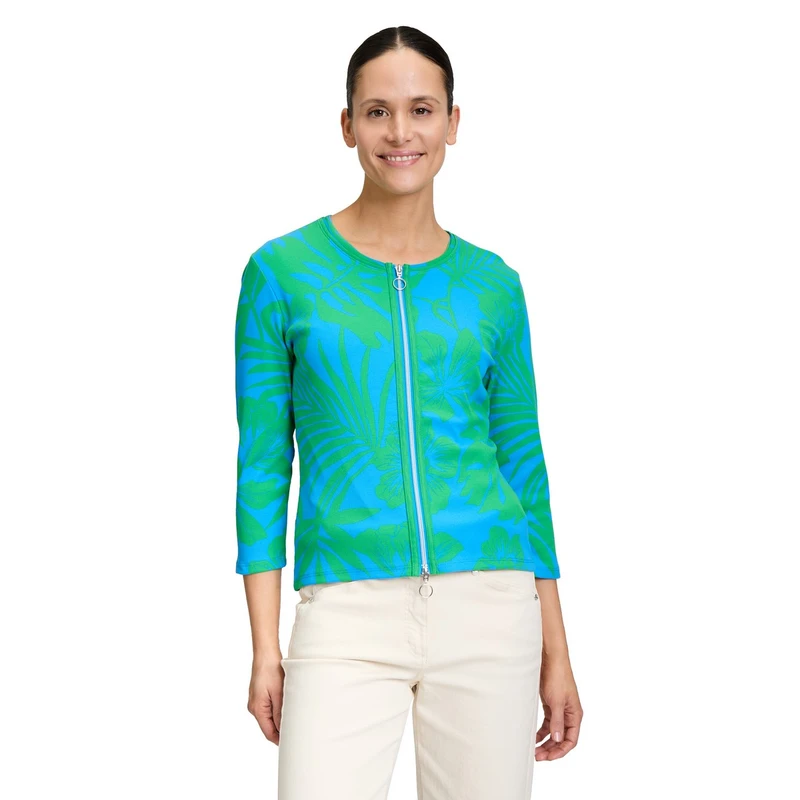 Dames Vest 23018279 Betty-So Cosy GROEN DESSIN
