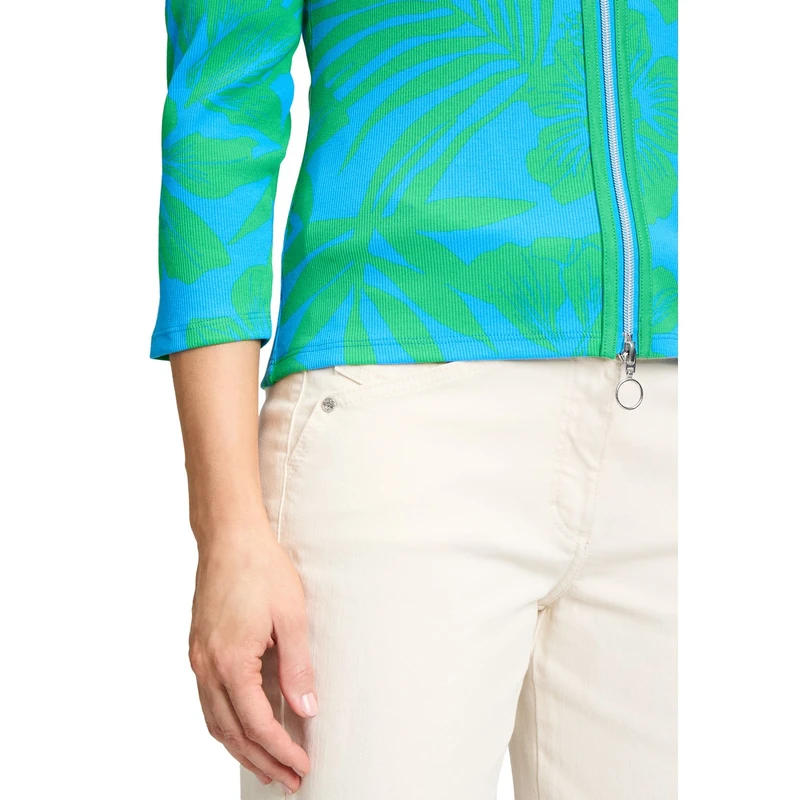 Dames Vest 23018279 Betty-So Cosy GROEN DESSIN