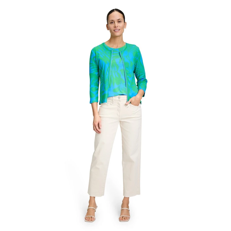 Dames Vest 23018279 Betty-So Cosy GROEN DESSIN