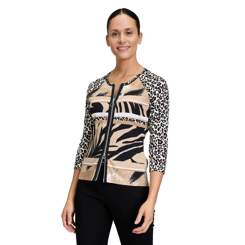 Dames Vest 24362075 Betty Barclay ZWART DESSIN