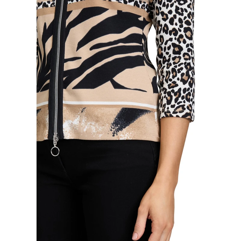 Dames Vest 24362075 Betty Barclay ZWART DESSIN