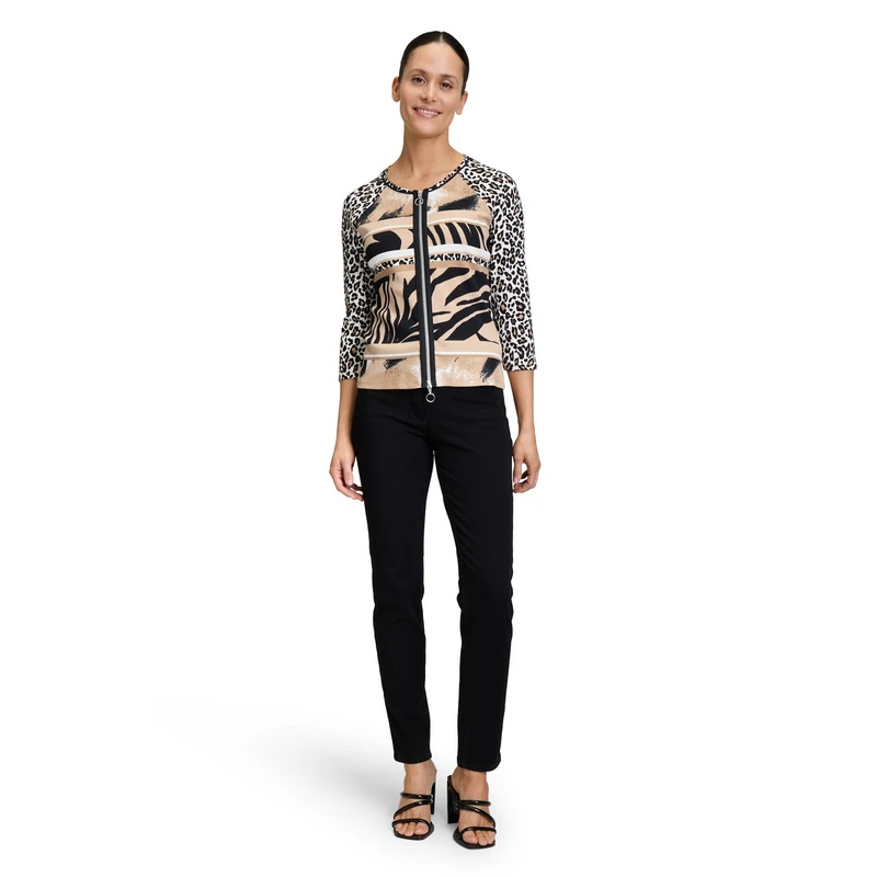 Dames Vest 24362075 Betty Barclay ZWART DESSIN
