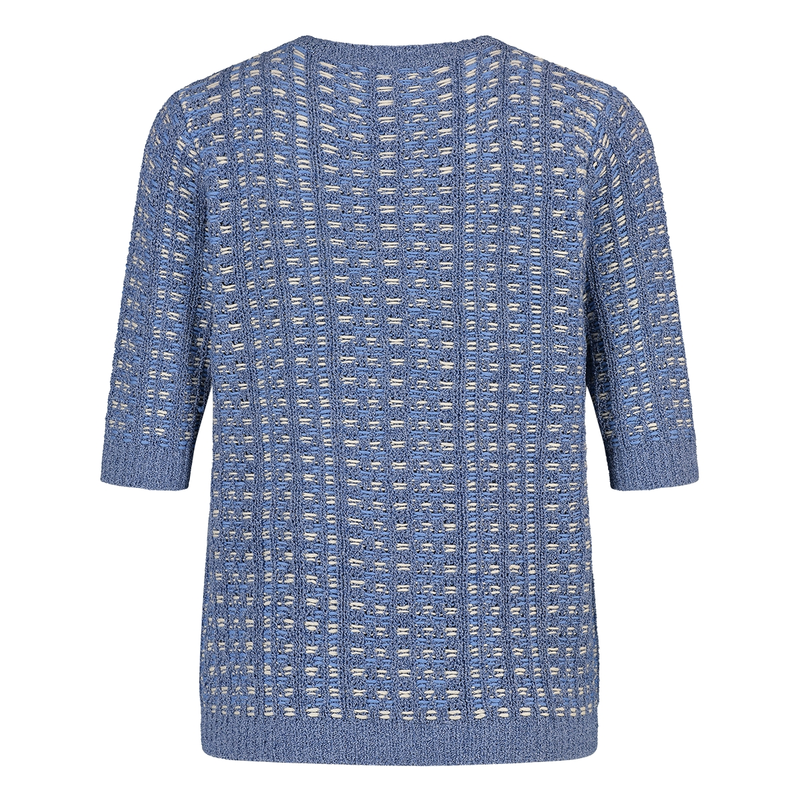 Dames Vest 25123 Les Copines BLAUW DESSIN
